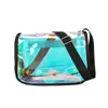 Bolsas de ombro para mulheres Bolsa transparente em PVC Crossbody Ins E74B