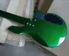 Saiten Linkshänder E-Bass in Metallic-Grün mit aktiven Tonabnehmern, Griffbrett aus Palisander