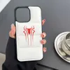 Capas de telefone celular Red Spider Puffer Phone Case Man Preto e Branco 3D à prova de choque Capa de telefone adequada para iPhone 15 14 12 11 Pro Max Phone Case Gift J240318