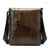 Shoulder Bags XZAN Men Leather Messenger Bag Men's Genuine Small Casual Flap Male Crossbody For