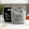 Storage Bags 2024 Canvas Portable Lunch Bag Food Japanese Style Bento Box Outdoor Accessories Insulated Cold Print