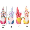 Party Decoration Colorful Hat Easter Ears Faceless Doll Cute Plush Beads Felt Gnomes Ornaments Stable Bottom Dwarf Elf Gift