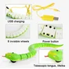 RC Remote Control Snake Toy For Cat Kitten Egg-shaped Controller Rattlesnake Interactive Snake Cat Teaser Play Toy Game Pet Kid 240315