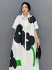 Party Dresses Oversized Summer Shirt Dress Women Korean Style Fashion Long Ladies Flower Casual Loose Short Sleeve Woman 2024