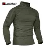 MAGCOMSEN Mens Fishing Tshirt with Zipper Front Long Sleeve Shirt for Hiking Climbing 240308