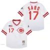 Mitchell and Ness Throwback Reds Baseball Jersey Cincinnati Pete Rose Johnny Bench Joe Morgan Larkin Concepcion Deion Sanders Tony Perez Ken Griffey Jr. Size S-4xl 475