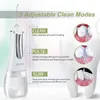 Oral Irrigators Oral Irrigator USB Laddningsfat Portable Dental Sink 350 Ml Water Tank Waterproof Tooth Cleaner J0318