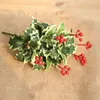 Dekorative Blumen, Weihnachtsdekoration, 7 Stück/Bündel, künstliche Beeren, Simulation, Blumenstrauß, Früchte, Zuhause, gefälschte Pflanzen