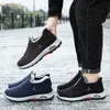 HBP Non-Brand Winter cotton shoes new mens walking warm boots wholesale plus velvet thickening chunky casual snow boots