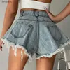 Dames Shorts 2022 Zomer Nieuwe Vrouwen Jeans Denim Shorts Hoge Taille Losse Kwastje Jeans S-xxlC243128