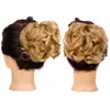 Parrucche sintetiche Disordinato Artiglio Clip Ricci Corti Capelli sintetici Chignon Ciambella Roller Bun Parrucca in parrucchino per le donne 240329