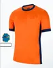 24 25 Niederlande Memphis Holland Fußballtrikot 2024 2025 Niederländische Nationalmannschaft Fußball -Hemd Männer Kids Kit voll zu Hause Memphis Xavi Gakpo