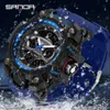 Sanda Hot Selling New Outdoor Sports 3153 Cool Waterproof Electronic Fashion Trend Watch