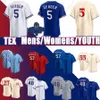 5 Corey Seager 48 Jacob Degrom Custom Baseball Jerseys Texas Rangers Nolan Ryan Marcus Semien City Connect Josh Smith Adolis Garcia Kole Calhoun Jon Gray Hamilton