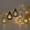 Feestdecoratie Eid LED-lantaarn Licht Islamitische moslimbenodigdheden Ramadan Decoratieve Wind Home Decor Geschenken 2024