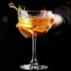 Copos de vinho 1/2pcs estilo europeu esculpido cocktail bar copo mojito beber cálice martini