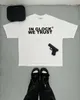 남자 T 셔츠 American High Street 힙합 프린트 짧은 슬리브 티셔츠 Y2K Goth Harajuku 패션 커플 느슨한베이스 셔츠