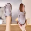 HBP Non-Brand New Autumn Women Platform Sneakers Ladies Brand loafers Shoes Girls Thick Bottom Sneakers casual leather Trainers Flat Shoes