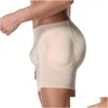 Erkek vücut şekillendiricileri erkekler Shaper Boxer brifings hi-wasit karın kontrolü zayıflama Shapewear şort