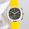 Watchmen Designer Horloges Automatisch mechanisch uurwerk Horloges 42,2 mm Saffierglas Rubberen strip Horloge Waterdicht Stopwatch Montre de Luxe