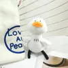 2024 celebridade on-line reabastecimento pato chaveiros bonito boneca de pelúcia pingente disparando pato pequeno pato branco chaveiro mochila pingente coleção