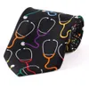 Designer gravata venda quente seda animal padrão impresso 10cm ampliado puro negócio casual masculino zxum