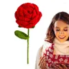 Dekoracyjne kwiaty kolorowe walentynki szydełko róży rąk rąk rąk Kwiat Tulipany gotowe tkanin sztuczny wystrój komputera na prezenty