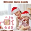 قوالب الخبز عيد الميلاد العفن | 8pcs Cookie Stampers Mould for Party Supplies 3D Mini DIY Cake