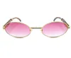 男性用の70％ピンクの丸いサングラス