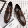 HBP Non-Brand Herren-Freizeitschuhe, modisches Design, Größe 46, 47, 48, elegante Lederschuhe, Good Luck Herren-Penny-Loafer