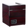 Watch Boxes Wooden Lacquer Piano Glossy Black Carbon Fiber Double Winder Box Quiet Motor Storage Display Case Automatic D