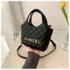 Shop Factory Wholesale New 2024 Lingge Handheld Bag Womens Fashion Edition Winter One Shoulder Small and Versatile Casual Crossbody