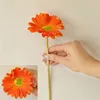 Fleurs décoratives 38.5cm PU Gerbera artificielle mariage INS Style décoration de la maison fausses décorations