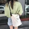Южная Корея East Gate, сращенная холщовая сумка через плечо, Instagram, повседневная универсальная холщовая сумка через плечо с буквенным принтом 240315