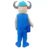 2024 Super Cute Blue Bull Mascot Costume Theme Fancy Dress Christmas Costume Halloween Mascot Costume