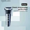 Electric Shavers Kemei electric shaver waterproof foil shaver mens wet dry shaver beauty beard trimmer Q240318