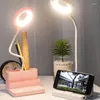 Table Lamps BEAU-LED Desk Lamp Gooseneck 3 Color Modes Stepless Dimming Eye Caring Study For Home Office