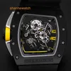 RM Calender Wrist Watch Men Series RM61-01 Full Hollow Ceramic Manual Mechanical Watch