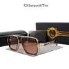 2024 Vintage Pilot Square Women's Men Solglasögon Fashion Designer Shades Golden Frame Sun Glasses Mens UV400 Gradient LXN-Evo Dita Sunglass 3Gsh