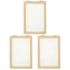 Frames 3 Pcs Paper Frame Making Screen Handicraft Kit Handmade Educational Mesh Wooden