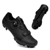 Zapatillas de ciclismo MTB para hombre y mujer, zapatillas deportivas para bicicleta de montaña y carretera, zapatillas deportivas para bicicleta todoterreno, carreras de velocidad negras