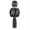 Alto -falantes novos chegados portátil sem fio k música microfone recarregável Bluetooth Handheld Speaker Home KTV Player com luzes LED dançantes