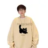 Men's Hoodies Sweatshirts Oversized Hoodie White Fashion 5XL Funny Hoodies Oversize Cat Print Man Casual Wear Hoody Male Sweatshirt 24318