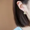 dangle earringsクラシックナチュラルヘティアンホワイトジェイドフジ女性スタッドイヤー