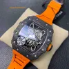 RM kalenderpolshorloge RM35-02 Zwitsers automatisch uurwerk saffierspiegel geïmporteerde rubberen band