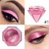 Purple Shadow Sier Gold Shimmer EyeaAhdow Cream Eye Makeup vattentät glitter Eyeshadow Party Pigmentl2403