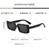 Güneş Gözlüğü Erkek ve Kadınlar Küçük Dikdörtgen Çınlama Moda Kadınlar Çerçeve Kare Gölgelendirme Güneş Gözlükleri UV400 Gözlük