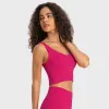 LL Womens Yoga Bra Tank Summer U على شكل صلب لا يوجد حلقة مصنوعة من الصدر المدمج في صدر الرياضة Lu u u Bra for Women Gym Slightess Litness Tops