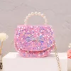 Fashion Princess Cross Body Purse Cute Girl Shoulder Messenger Children Crossbody Chain Handbag Toddler Girl Bags 240314