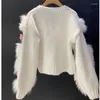 Women's Knits Fashion Cardigan Spring And Autumn Gentle Soft Glutinous High Grade Sweater Embroidered 3D Rose Knitted Top